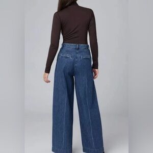 rag & bone Featherweight Abigal High Rise Wide Leg Jeans